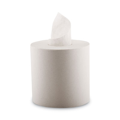Boardwalk Center-Pull Hand Towels, 1-Ply, 7 5/8" x 750 ft, White, 6 Rolls/Carton (BWK6402)