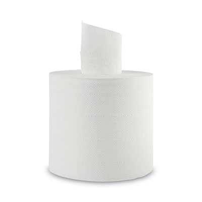 Boardwalk Center-Pull Hand Towels, 2-Ply, Perforated, 7 7/8 x 10, White, 660/RL, 6 RL/CT (BWK6415)
