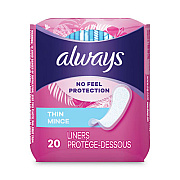 Always Thin Daily Panty Liners, Regular, 20/Pack (08279PK)