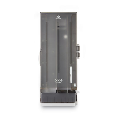 Dixie SmartStock Dining Utensil Dispenser, Holds 120 Knives, 10 x 8.78 x 24.75, Smoke (SSKPD120)