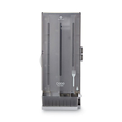 Dixie SmartStock Dining Utensil Dispenser, Holds 120 Forks, 10 x 8.78 x 24.75, Smoke (SSFPD120)