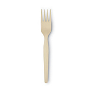 Dixie SmartStock Plastic Cutlery Refill, Series-O, Mediumweight Fork, Beige, 40/Pack, 24 Packs/Carton (SSF11B)