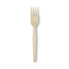 Dixie SmartStock Plastic Cutlery Refill, Series-O, Mediumweight Fork, Beige, 40/Pack, 24 Packs/Carton (SSF11B)