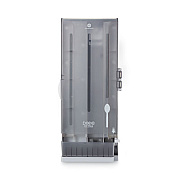 Dixie SmartStock Dining Utensil Dispenser, Holds 120 Spoons, 10 x 8.78 x 24.75, Smoke (SSSPD120)