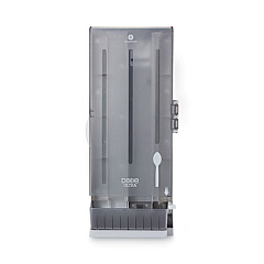 Dixie SmartStock Dining Utensil Dispenser, Holds 120 Spoons, 10 x 8.78 x 24.75, Smoke (SSSPD120)