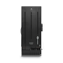 Dixie SmartStock Dining Utensil Dispenser, Holds 120 Spoons, 10 x 8.78 x 24.75, Translucent Black (SSSD120)