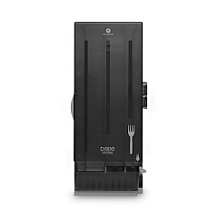 Dixie SmartStock Dining Utensil Dispenser, Holds 120 Forks, 10 x 8.78 x 24.75, Translucent Black (SSFD120)