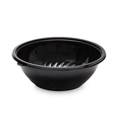 WNA Caterline Pack n' Serve Plastic Bowl, 320 oz, 16" Diameter x 5.5" h, Black, Plastic 25/Carton (APB320BL)