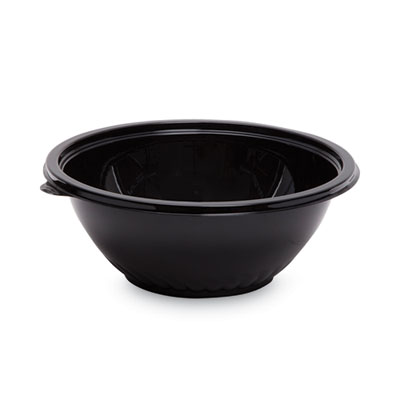 WNA Caterline Pack n' Serve Plastic Bowl, 80 oz, 10" Diameter x 4" h, Black, Plastic, 25/Carton (APB80BL)