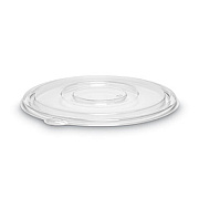 WNA Caterline Pack n' Serve Plastic Lids, Flat Lid, 10" Diameter, Clear, 50/Carton (APB80FLAT)