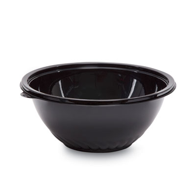WNA Caterline Pack n' Serve Plastic Bowl, 160 oz, 12" Diameter x 5" h, Black, 25/Carton (APB160BL)
