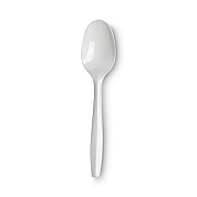 Dixie Plastic Cutlery, Mediumweight Spoon, White, 1,000/Carton (PTM21)