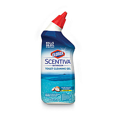 Clorox Scentiva Manual Toilet Bowl Cleaner, Pacific Breeze and Coconut, 24 oz Bottle, 6/Carton (31788)