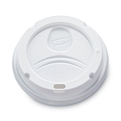 Dixie Dome Lid, Fits 10 oz to 16 oz PerfecTouch Hot Cups/12 oz to 20 oz WiseSize Hot Cups, Plastic, White, 500/Carton (9542500DXCT)