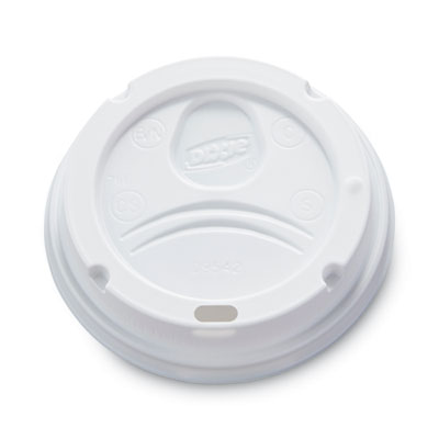 Dixie Dome Lid, Fits 10 oz to 16 oz PerfecTouch Hot Cups/12 oz to 20 oz WiseSize Hot Cups, Plastic, White, 500/Carton (9542500DXCT)