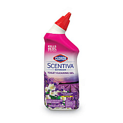 Clorox Scentiva Manual Toilet Bowl Cleaner, Tuscan Lavender and Jasmine, 24 oz, 6/Carton (31786)