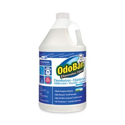OdoBan Concentrate Odor Eliminator and Disinfectant, Fresh Linen, 128 oz Bottle (911762G4EA)