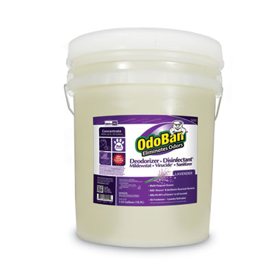 OdoBan Concentrated Odor Eliminator and Disinfectant, Lavender Scent, 5 gal Pail (9111625G)