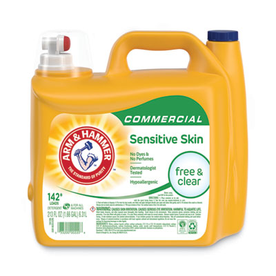 Arm & Hammer HE Compatible Liquid Detergent, Unscented, 213 oz  Bottle, 2/Carton (3320000220)