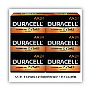 Duracell CopperTop Alkaline AA Batteries, 144/Carton (MN1500BKD)
