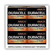 Duracell CopperTop Alkaline AAA Batteries, 144/Carton (MN2400BKD)