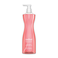 Method Dish Soap Pump, Pink Grapefruit Scent, 18 oz Pump Bottle, 6/Carton (00729CT)
