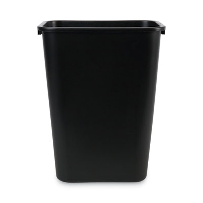 Boardwalk Soft-Sided Wastebasket, 41 qt, Plastic, Black (41QTWBBLA)