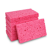 Boardwalk Small Cellulose Sponge, 3.6 x 6.5, 0.9" Thick, Pink, 2/Pack, 24 Packs/Carton (CS1A)