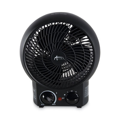 Alera Heater Fan, 8.25" x 4.38" x 9.38", Black (ALEHEFF10B)