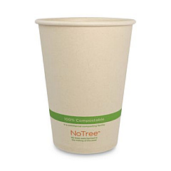 World Centric No Tree Paper Bowls, 32 oz, 4.4" Diameter x 5.8" h, Natural, Sugarcane, 500/Carton (BOSU32)