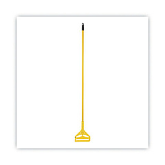 Boardwalk Quick Change Side-Latch Plastic Mop Head Handle, 60", Yellow (620)