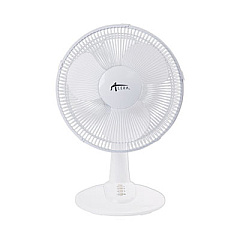 Alera 12" 3-Speed Oscillating Desk Fan, Plastic, White (FAN122W)