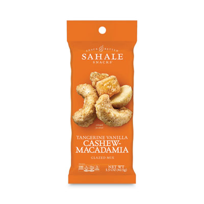 Sahale Snacks Glazed Mixes, Tangerine Vanilla, 1.5 oz Pouch, 18/Carton (900015)