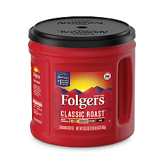 Folgers Coffee, Classic Roast, 30 1/2 oz Canister, 6/Carton, 294/Pallet (20421PL)
