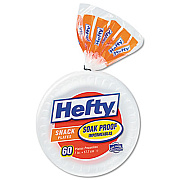 Hefty Soak Proof Tableware, Foam Plates, 7" Dia, 60/pack (D20769CT)