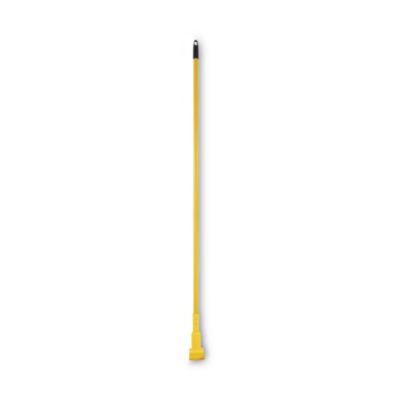 Boardwalk Plastic Jaws Mop Handle for 5" Wide Mop Heads, 1" dia x 60", Yellow (610)
