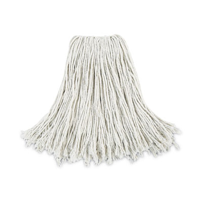 Boardwalk Cut-End Wet Mop Head, Cotton, #24, White 12/Carton (2024CCT)