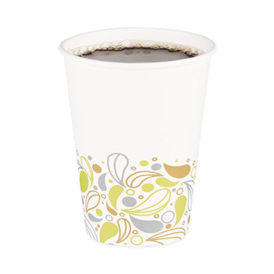 Boardwalk Deerfield Printed Paper Hot Cups, 12 oz, 50/Sleeve, 20 Sleeves/Carton (DEER12HCUP)