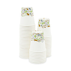 Boardwalk Deerfield Printed Paper Hot Cups, 10 oz, 50/Sleeve, 20 Sleeves/Carton (DEER10HCUP)
