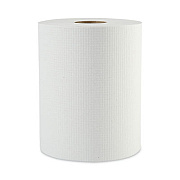 Boardwalk Hardwound Paper Towels, 1-Ply, 8" x 600 ft, White, 2" Core, 12 Rolls/Carton (6261B)