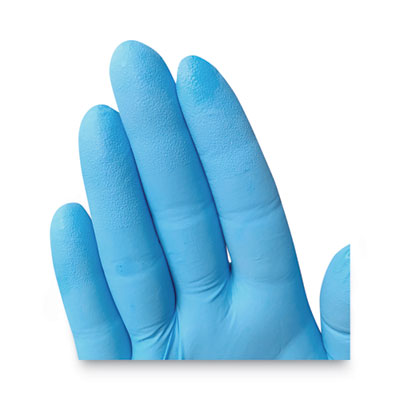 KleenGuard G10 Comfort Plus Blue Nitrile Gloves, Powder-Free, Medium, 4 mil Thick, 9.5" Long, Light Blue, 100/Box (54187)