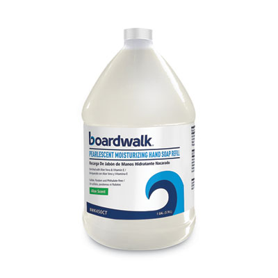 Boardwalk Pearlescent Moisturizing Liquid Hand Soap Refill, Aloe Scent, 1 gal Bottle (450EA)