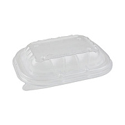Pactiv Evergreen EarthChoice Entree2Go Takeout Container Vented Lid, 5.7 x 4.3 x 2.6, Clear, Plastic, 600/Carton (YCNV6X4PPDL)
