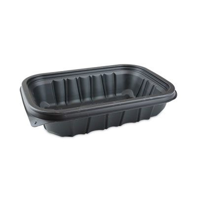 Pactiv Evergreen EarthChoice Entree2Go Takeout Container, 32 oz, 8.7 x 5.8 x 2.7, Black, Plastic, 300/Carton (YCNB9X632000)