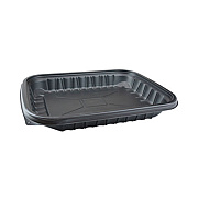 Pactiv Evergreen EarthChoice Entree2Go Takeout Container, 48 oz, 11.8 x 8.8 x 1.61, Black, Plastic, 200/Carton (YCNB12X94800)