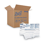 Scott Personal Seats Sanitary Toilet Seat Covers, 15 x 18, White, 125/Pack, 24 Packs/Carton (07410CT)
