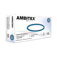 AMBITEX EconoFit Plus Polyethylene Gloves, Powder-Free, Large, Clear, 200/Box, 10 Boxes/Carton (EFLG2000)