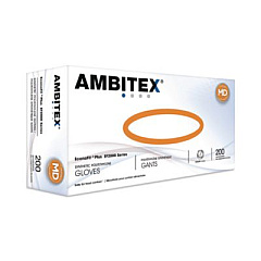 AMBITEX EconoFit Plus Polyethylene Gloves, Powder-Free, Medium, Clear, 200/Box, 10 Boxes/Carton (EFMD2000)