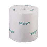 Windsoft Bath Tissue, Individually Wrapped Rolls, Septic Safe, 2-Ply, White, 500 Sheets/Roll, 96 Rolls/Carton (2240B)
