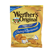 Werther's Original Sugar Free Chewy Caramel Candy, 2.75 oz Bag, 3/Pack (30201006)